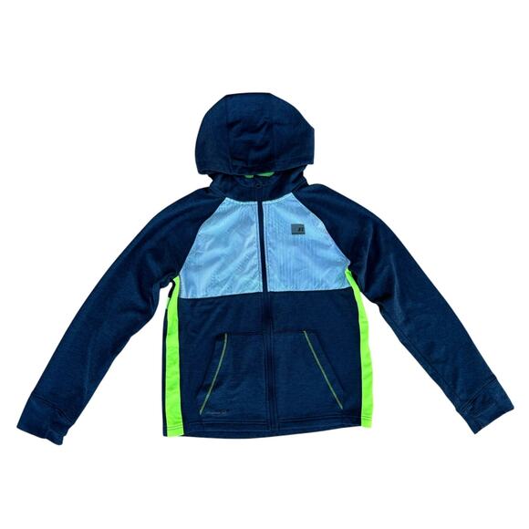 Russel Dri-Power 360 Boys Colorblock Long Front Zip Hooded Track Jacket XL - Picture 2 of 7